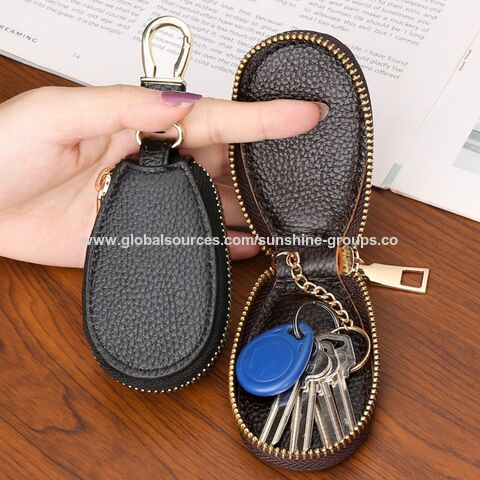 Llaveros de Coche para Mujer y Parejas, Cremallera, Almacenamiento de Llaves de Puerta, Mini Caja Portátil de Almacenamiento, Protección Sólida, Carteras para Llaves for sale at factory direct price