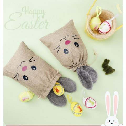 Easter Gift Bag,Easter Decoration bag,Drawstring Pouches,gift drawstring bag for sale at factory direct price