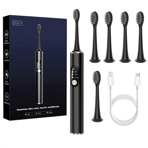 Wiederaufladbare Schallzahnbürste mit 5 Modi, Smart-Timer, wasserdichtem Design und langlebigem Akku für Tiefenreinigung - Großhandel for sale at factory direct price