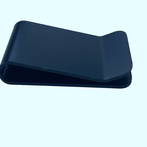 Clip de metal plegable personalizado, piezas de doblado industrial con recubrimiento en polvo y pintura para clip de dinero, clip de cinturón, estampado