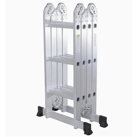 Escalera multifuncional 4*2 EN131, escalera plegable de aluminio para interiores de almacén