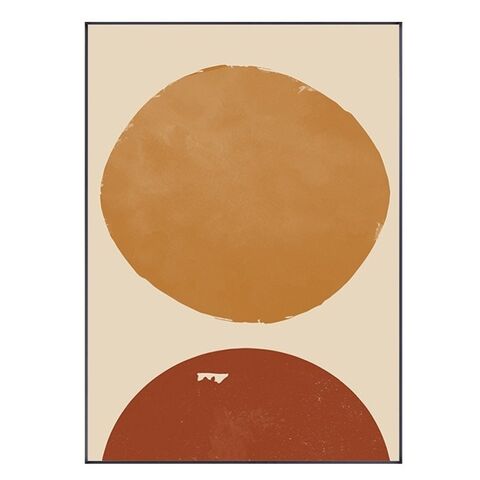 Ensemble de 3 Pièces d'Art Mural Minimaliste Bohème, Art Ligne du Milieu du Siècle, Cercles Géométriques, Impressions Bohèmes, Tableaux d'Art Abstrait Esthétiques, Moderne