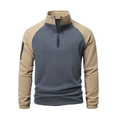 Chaqueta de Forro Polar con Cremallera de Cuarto y Cuello Alto al por Mayor Directo de Fábrica en Oferta for sale at factory direct price