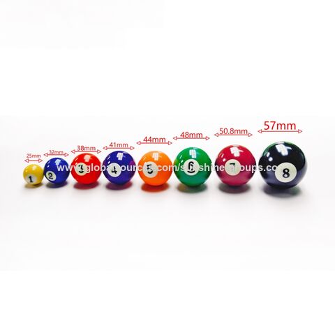 Juego de bolas de billar americano (pool) tamaño estándar, juego completo de 16 bolas, accesorios para mesa de billar, accesorios de billar. for sale at factory direct price