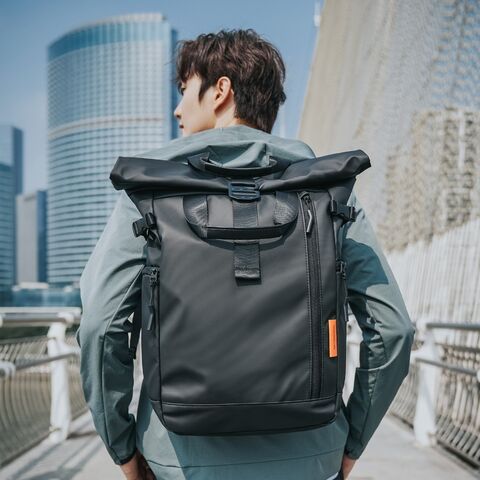 Mochila con Compartimento para Laptop de 15.6 Pulgadas, Mochila Expandible Impermeable Antirrobo para Hombres y Mujeres