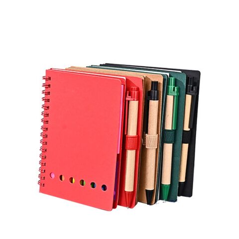 Benutzerdefinierte Notizblock-Stift-Set Spiralblöcke Pastell Haftnotizen Set Selbstklebende Haftnotizblöcke für Schüler