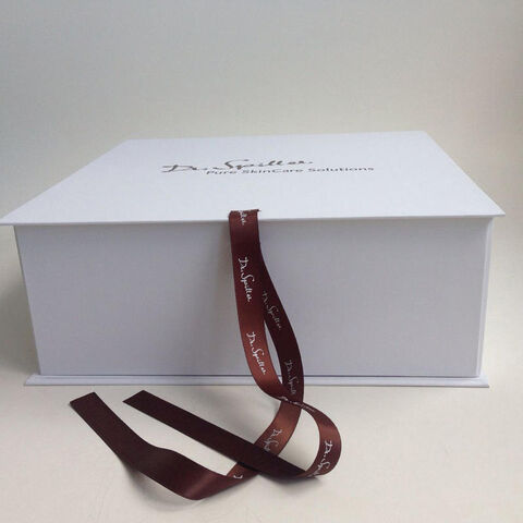 Caja de Embalaje para Regalo Plegable Blanca Personalizada con Cierre Magnético y Cinta - Fabricante de Cajas para Regalos B2B for sale at factory direct price