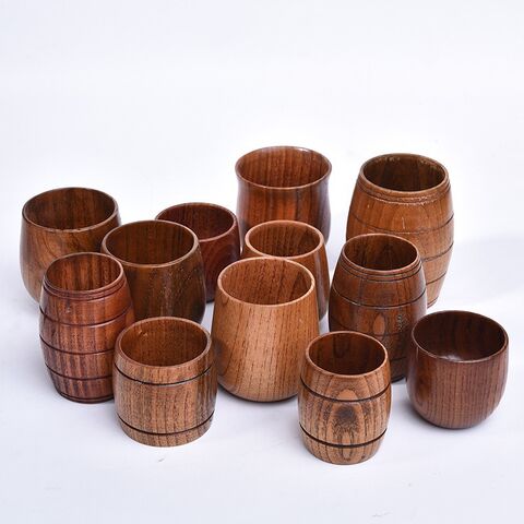 Tazas de madera al por mayor para B2B - Ideales para personalizar y revender