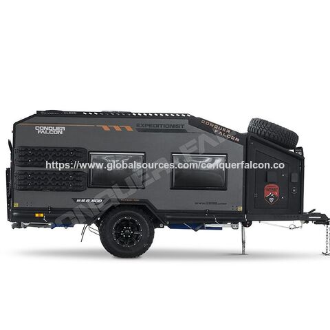 Remorque de voyage tout-terrain en aluminium pour aventure et loisirs avec système électrique escamotable pour camping-car et aventures en camping for sale at factory direct price