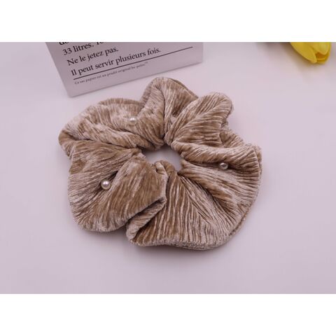 الجملة تصميم جديد فاخر ذهبي مخملي أناقة لامعة لؤلؤة ربطات شعر إكسسوارات شعر عصرية for sale at factory direct price