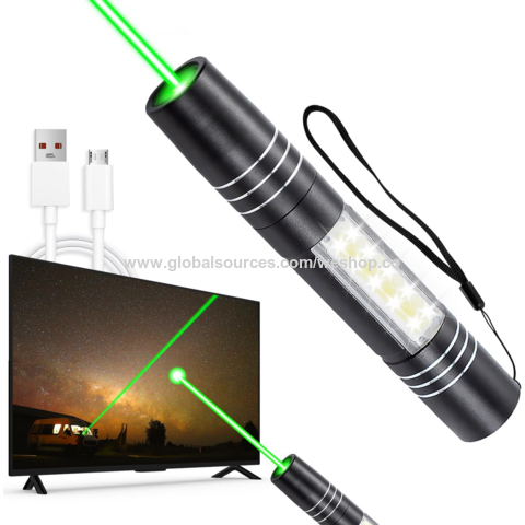 Neuartige Leuchten COB Grüner Laser LED Taschenlampe für Konferenzen Fahrschule Indikator Laserlicht