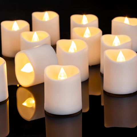 Bougies décoratives LED sans flamme sécurisées, bougies votives LED décoratives en gros