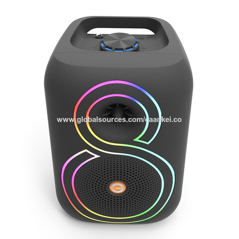 CAANKEI Altavoz Inalámbrico Bluetooth 5.3 con Luz LED RGB de 12W al por mayor para Fiestas en Casa, Altavoz de Enlace Dual TWS