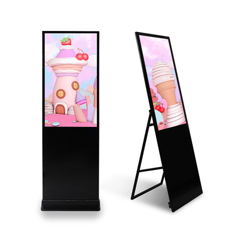 Panneaux d'Affichage Numérique Intérieur 4K pour Menus, Écrans LCD Numériques pour Magasins de Détail, Affichage Numérique Portable pour Restaurants