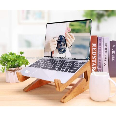 حامل لابتوب بالجملة، طاولة لابتوب من الخيزران، مكتب كمبيوتر بارتفاع قابل للتعديل، قاعدة تبريد لابتوب للألعاب لأجهزة سطح المكتب for sale at factory direct price