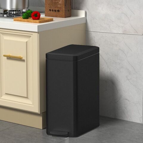 Poubelle en acier inoxydable pour la maison - Conteneur à déchets durable pour l'intérieur