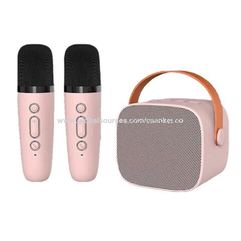 Bluetooth speaker box with single or double microphone for people who loves singing for sale at factory direct price