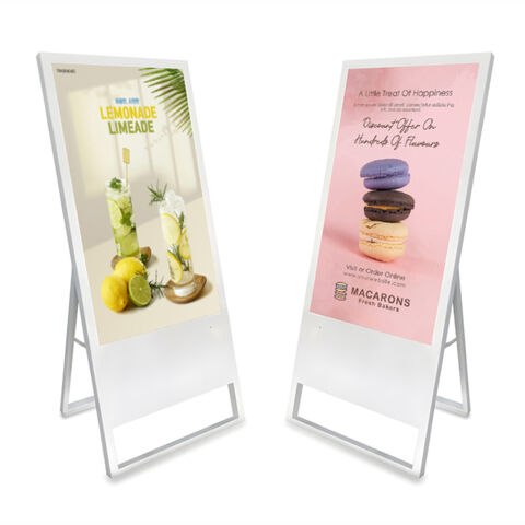Best Price Indoor 43Inch Signage Portable Advertising Mobile Electronic Display Business Poster Display Lcd Digital Poster for sale at factory direct price