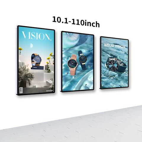 Manufacturer Supply Wall-Mounted Advertising Screen Touch Display for Indoor Signage Solutions for sale at factory direct price