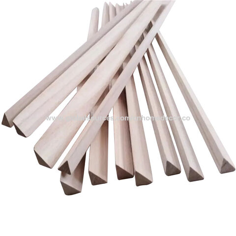 Paulownia Triangle Chamfer Wood Strips Triangular Timber Fillet & Wood ...