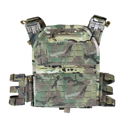 Porte-Plaque de Combat Léger à Libération Rapide, Polyester 1000D Molle, Gilet Tactique de Chasse Noir for sale at factory direct price