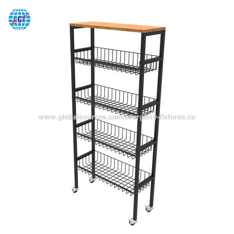 رف عرض فواكه وخضروات للسوبر ماركت، رف عرض فواكه وخضروات قائم على الأرض for sale at factory direct price