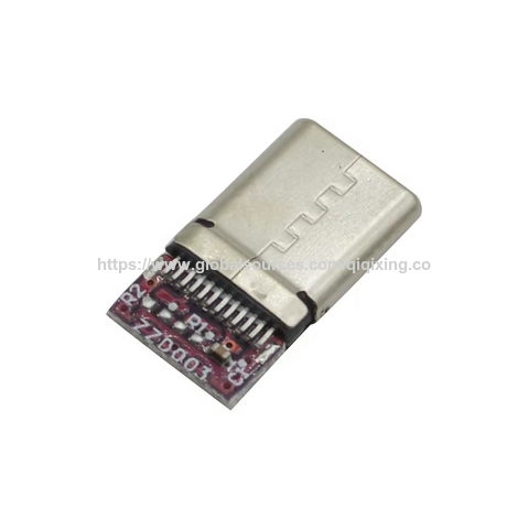 Type C 24 Pin Male Connector With Pcb Board Splint Male Head C Type ...