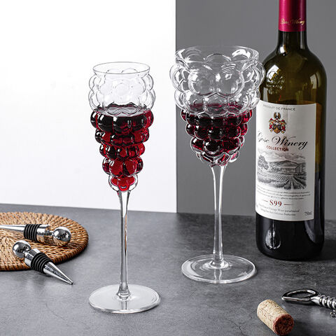 Verres à Vin Créatifs en Forme de Raisins - Vente en Gros de Verres à Vin en Verre