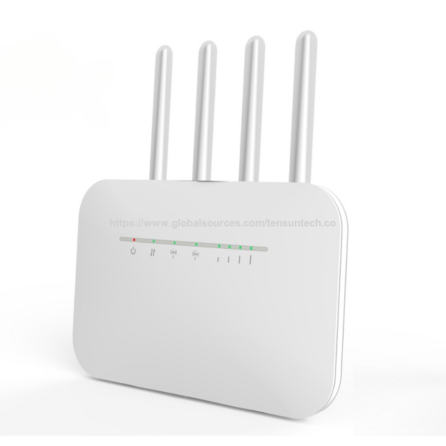 Routeur CPE 4G Multi-Antennes avec WiFi 1200 Mbps et Bandes B42/B43, Routeur CPE LTE 4G Haute Vitesse Cat12 avec WiFi 11AC