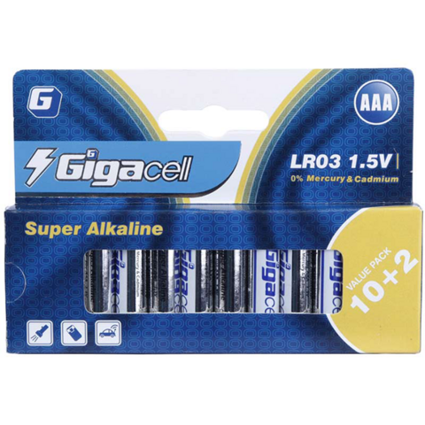 Pile Primaire LR03 AAA Directe d'Usine, Pack de Piles Alcalines pour Applications Domestiques et Professionnelles