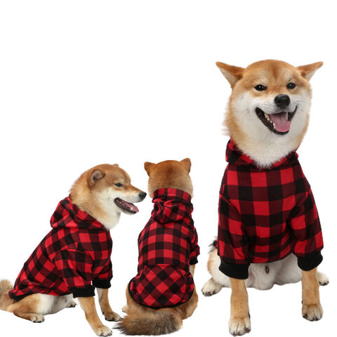 Atacado Plaid hoodie pet dogs pet gatos todos os tamanhos todos os tipos personalizados