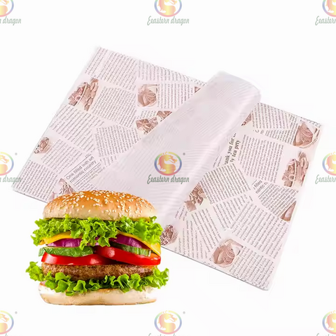 Custom Printed Deli Paper Burger Sandwich Food Wrapping Paper Suppliers ...