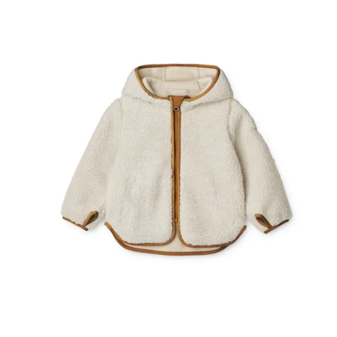 Fournisseur OEM Veste polaire tendance pour enfants, manteau en polaire à fermeture éclair, veste en sherpa polaire pour enfants, blanche pour l'extérieur