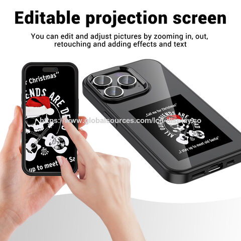 Nfc Pixel Customizable Phone Case With E-ink Display Expore