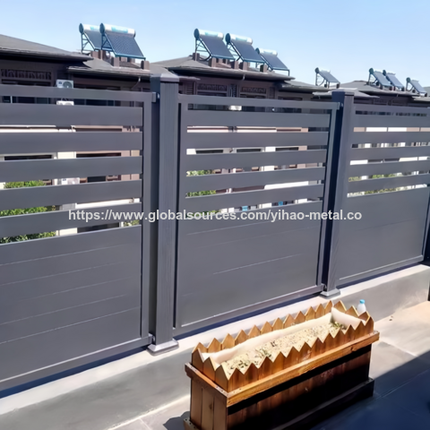 Valla de aleación de aluminio para villa, patio, seguridad infantil, barandilla perimetral, muro, celosía de privacidad, valla de malla, terraza, balcón, aluminio.