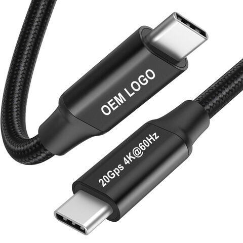 Nuevo Cable de Datos USB Tipo C a Tipo C 3.1/3.2 de Alta Velocidad, Transferencia de Datos a 20 Gbps, Salida de Video 4K, Carga Rápida de 240W 5A - ¡Oferta!