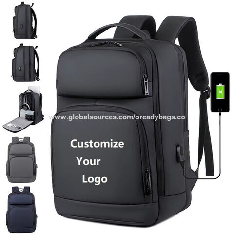 OEM Laptop Rucksack Hersteller PVC Beschichtung Wasserdicht Business Laptop Computer Reiserucksack Tasche mit Gepäckgurt Zubehör