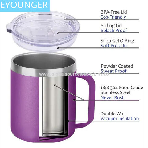 Celebration Vacuum Insulated Double Walled Stainless Steel Travel Mug