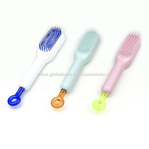 Nouvelle Conception Brosse à Cheveux Auto-Nettoyante Pour Femme Anti-Statique Massage Peigne Rétractable