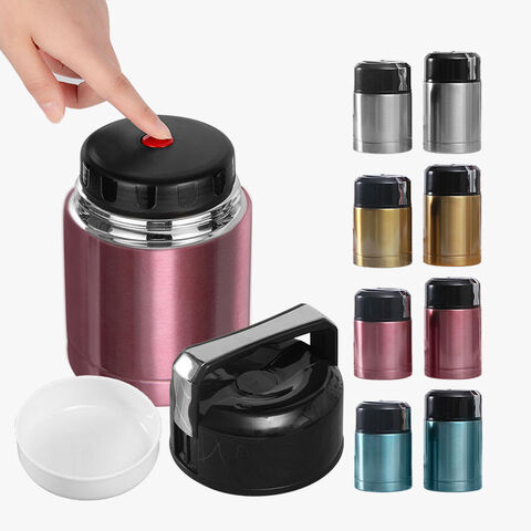 Venta Caliente Logo 800ml 1000ml Aislado Doble Pared Acero Inoxidable Lonchera Contenedor Tarro de Vacío Termo Olla de Comida Frasco de Comida for sale at factory direct price