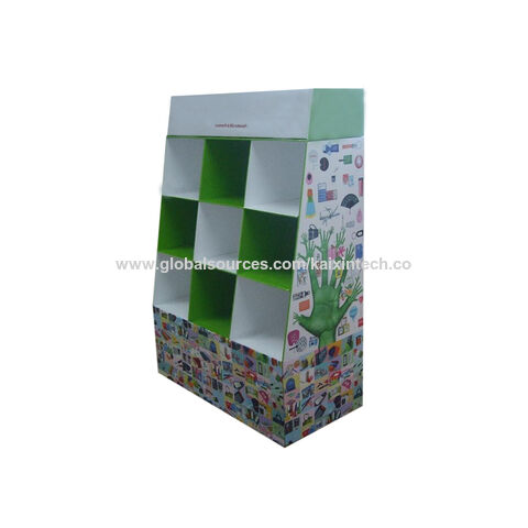 Lagerboxen, Vitrine, kundenspezifisches Display aus Karton, Verkaufsregal, Mehrzweck-Displayregal mit Gittern