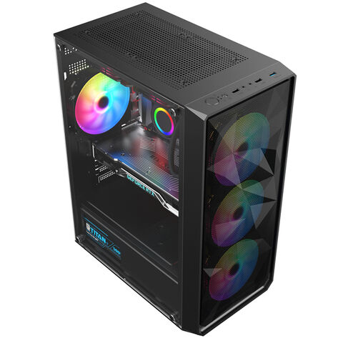 Ruix Diamond Mesh Panel Lightweight Computer Case & Tower Mid Size ...