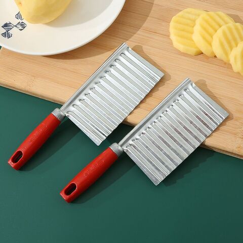 Küchenzubehör Edelstahl Wolfszahn Kartoffelwellenmesser Kartoffelmesser Ausgefallener Schneider Schneidewerkzeug Küchenhelfer for sale at factory direct price