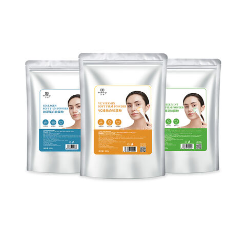 Esfoliante Herbal Verde Profissional para Salão ou Uso Doméstico, Resurfacing, Peeling Suave em Pó, Máscara Facial Herbal for sale at factory direct price