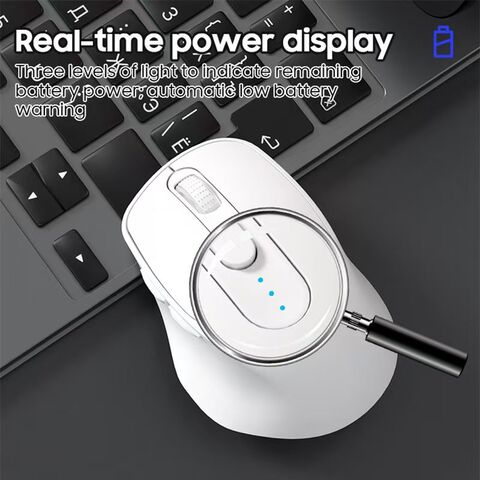 Souris Bluetooth sans fil intelligente avec saisie vocale IA, traduction Internet et recherche