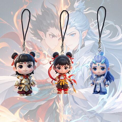 Chaveiros de Anime de Plástico por Atacado para Uso Diário, Acessórios Portáteis de Anime para Mulheres e Homens