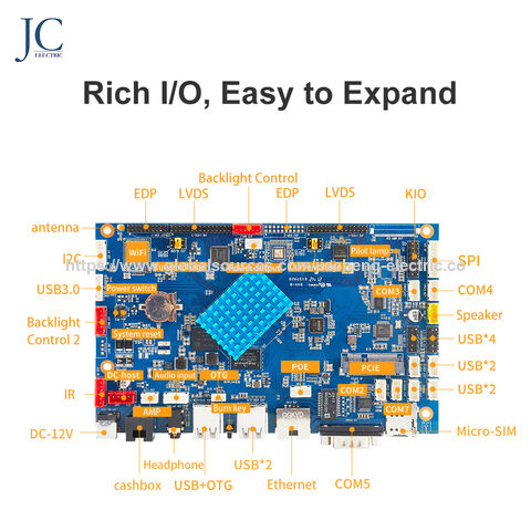 Quadro Inteligente Android 11.0 Personalizável com Linux OS, Placa PC, ARM SOC Rockchip RK3588, Placa Mãe Central 12V, PCBA
