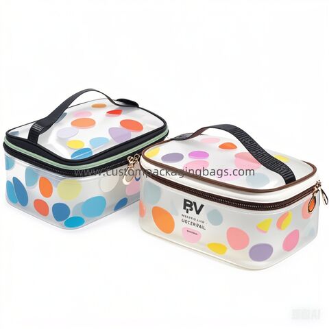 Sacs de Maquillage et Trousses de Toilette de Voyage Personnalisables en PVC/EVA - Parfaits pour Votre Marque