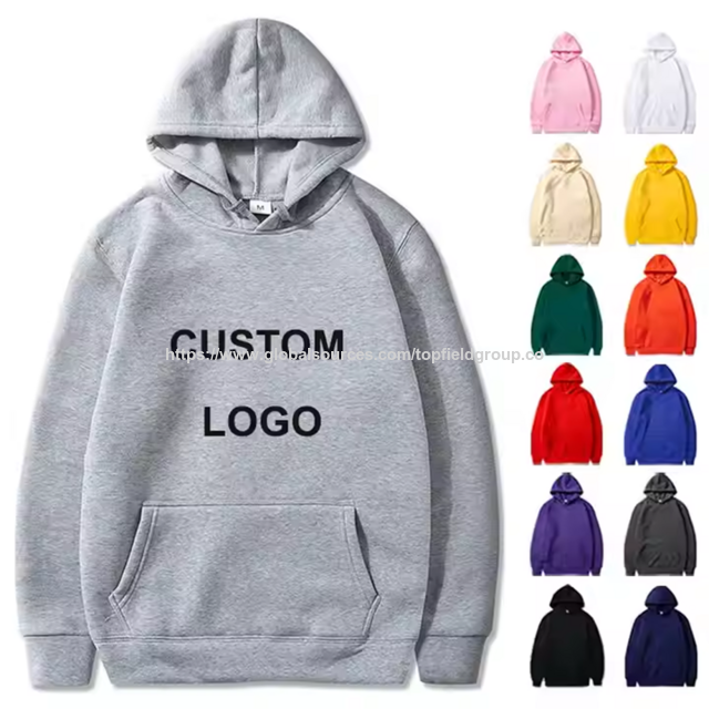 Custom Printed Blank Hoodies Men Women's Hooded Pullover Fleece 100% Cotton Sweatshirt Hoodie Men's Hoodies Embroidery Tracksuit for sale at factory direct price