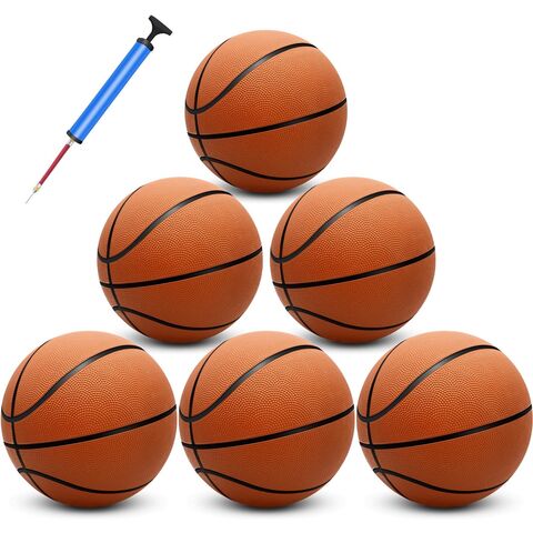 Pack de 6 Ballons de Basketball Taille Officielle 7 de 29,5" Gonflables avec Pompe pour Hommes et Femmes pour Extérieur, Intérieur ou Entraînement, Basket-ball Masculin for sale at factory direct price